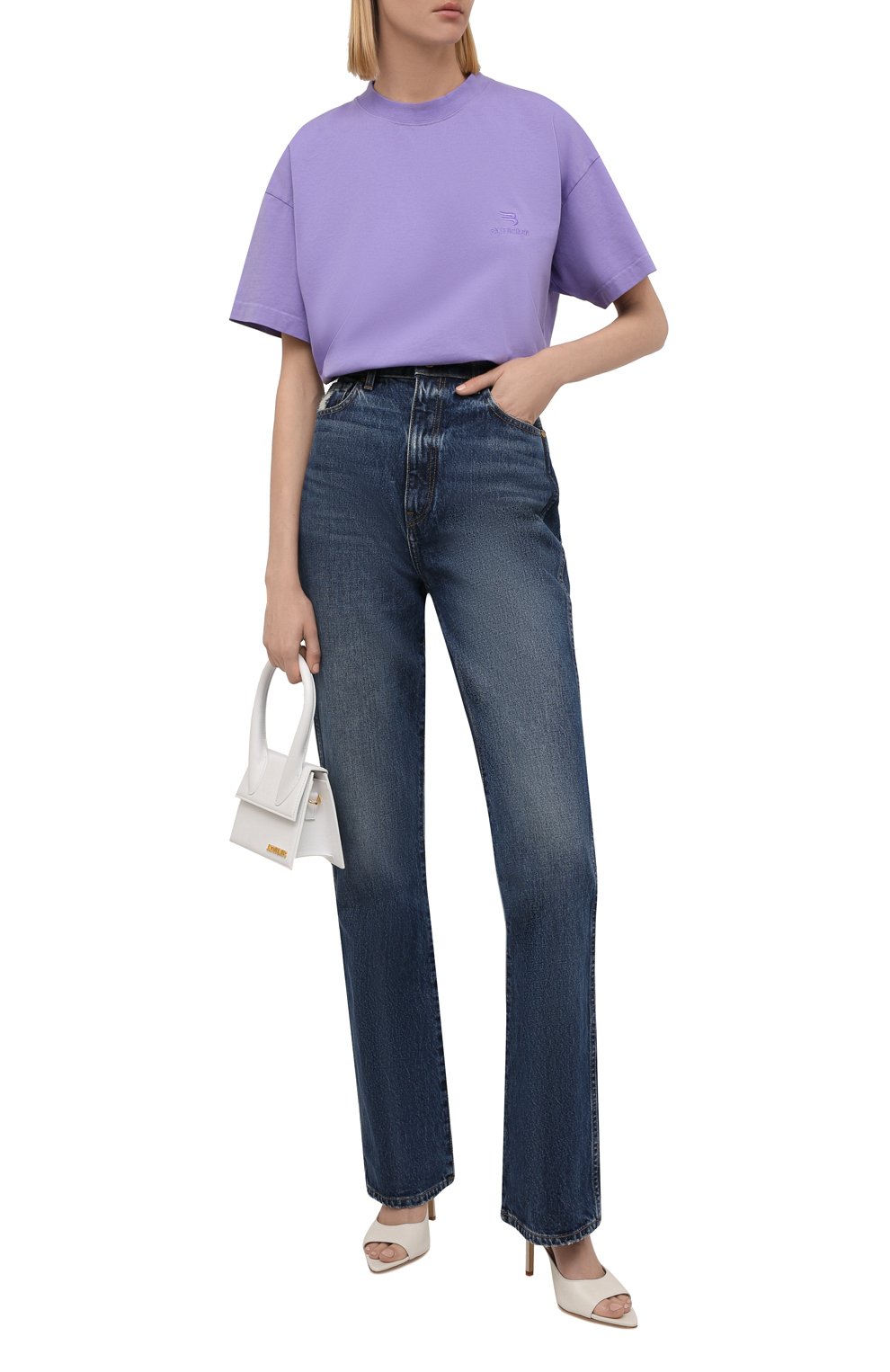 Хлопковая футболка BALENCIAGA, арт. 612965/TLV99, фото 2