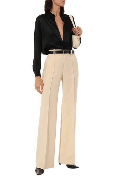 Брюки из шелка и шерсти GUCCI, арт. 609657 ZAD88, фото 2