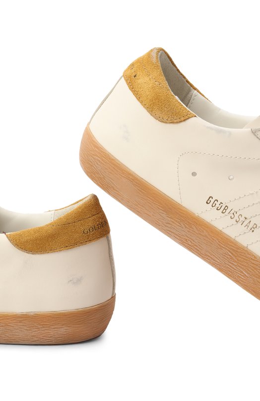 Кожаные кеды Super Star Golden Goose Deluxe Brand GMF00101.F007522 Белый  GMF00101.F007522 Фото 7