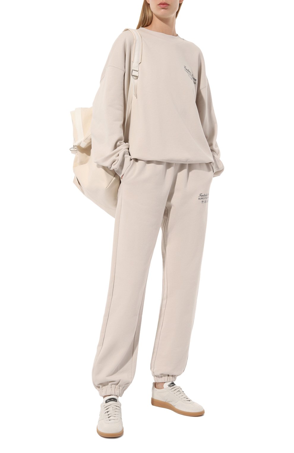 Хлопковый свитшот MSGM кремового цвета по цене 20700 руб., арт. 3746MM06/247792, фото 2 Хлопковый свитшот MSGM, арт. 3746MM06/247792, фото 2