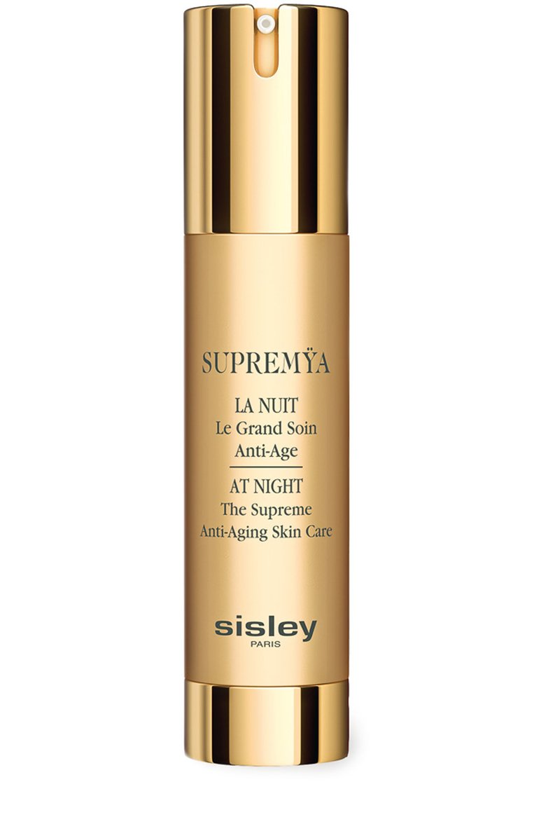 Ночной крем-сыворотка с омолаживающим эффектом supremeya (50ml) SISLEY бесцветного цвета, арт. 154000 | Фото 1 (Материал внутренний: Не назначено; Региональные ограничения белый список (Axapta Mercury): Не проставлено; Косметика кросс-кт: Антивозрастной уход; Нос: Не проставлено; Тип продукта: Сыворотки; Назначение: Для лица; Статус проверки: Проверена категория)