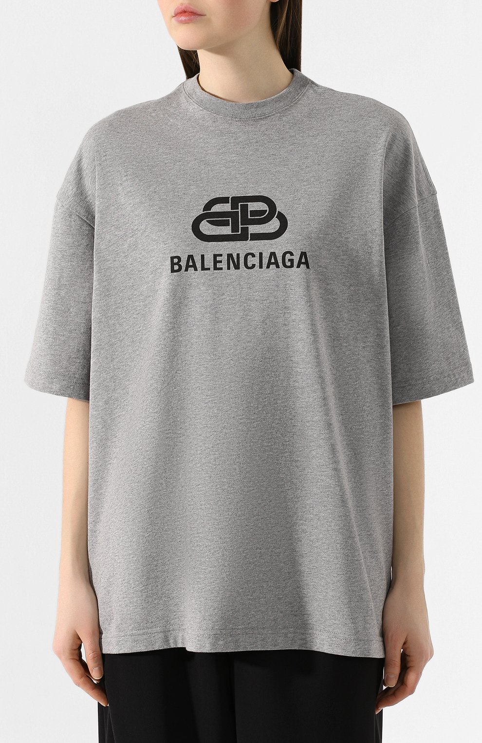 Хлопковая футболка BALENCIAGA, арт. 571205/TGV75, фото 3