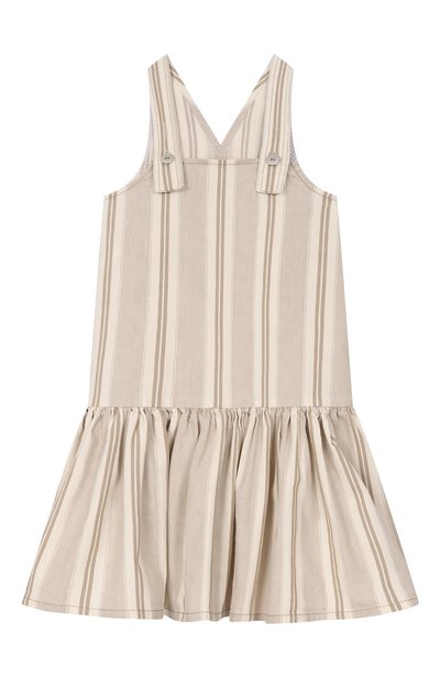 Сарафан из хлопка и льна BRUNELLO CUCINELLI, арт. BL106A330C