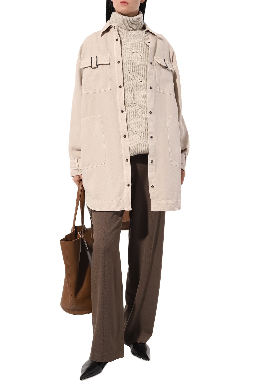 Рубашка из хлопка и шелка BRUNELLO CUCINELLI, арт. ML996NG716, фото 2