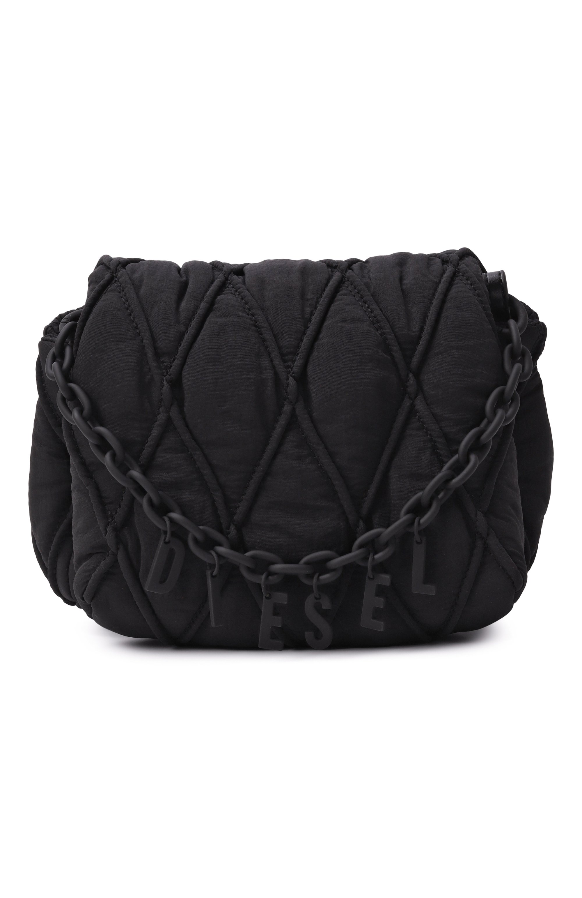 Сумка charm-d small DIESEL черного цвета по цене 47400 руб., арт. X10267/P8048, фото 1 Сумка charm-d small DIESEL, арт. X10267/P8048, фото 1