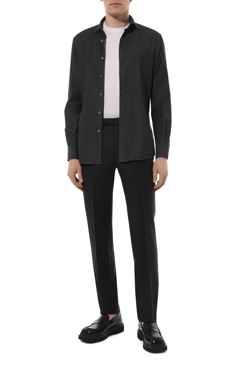 Рубашка из хлопка и кашемира ZEGNA, арт. UCX27A6/SRF6, фото 2