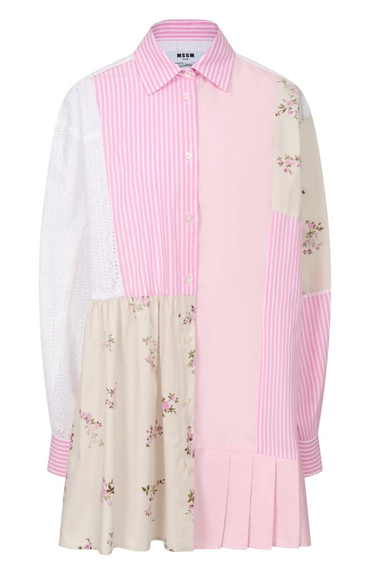Хлопковое платье MSGM 4041MDA30Y/267157 Разноцветный 4041MDA30Y/267157