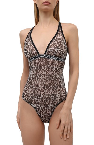 Хлопковое боди STELLA MCCARTNEY леопардового цвета по цене 21100 руб., арт. S6F041000, фото 2 Хлопковое боди STELLA MCCARTNEY, арт. S6F041000, фото 2