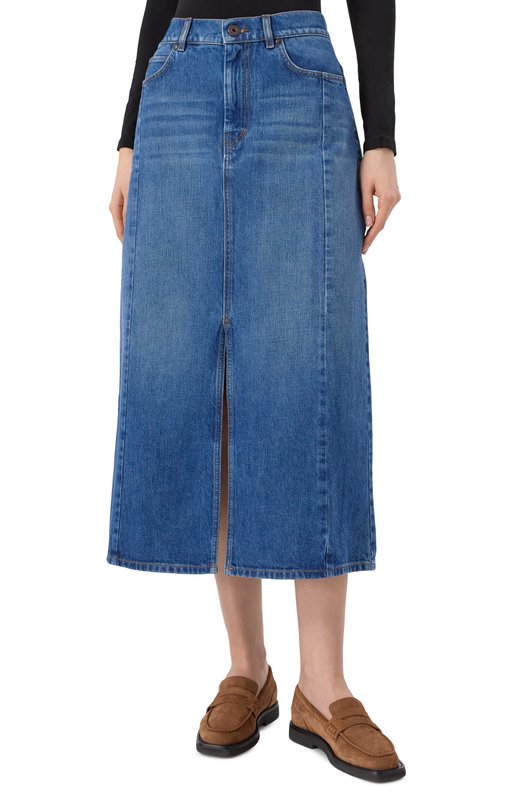Джинсовая юбка Weekend Max Mara GESS0 Синий  GESS0 Фото 3