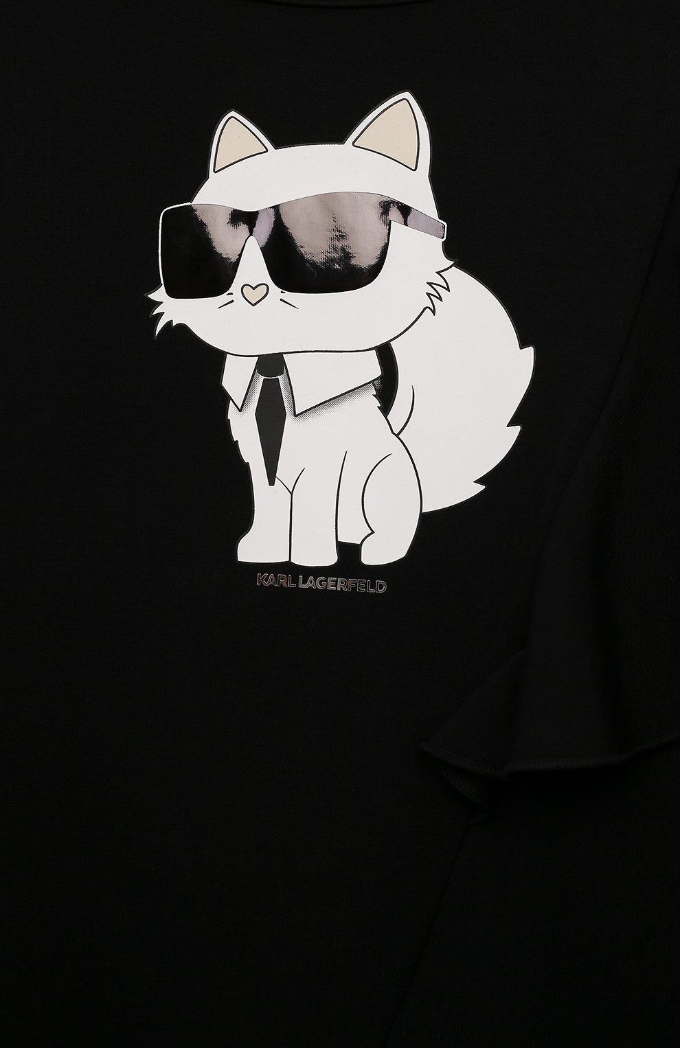 Хлопковое платье KARL LAGERFELD KIDS, арт. Z30181, фото 3