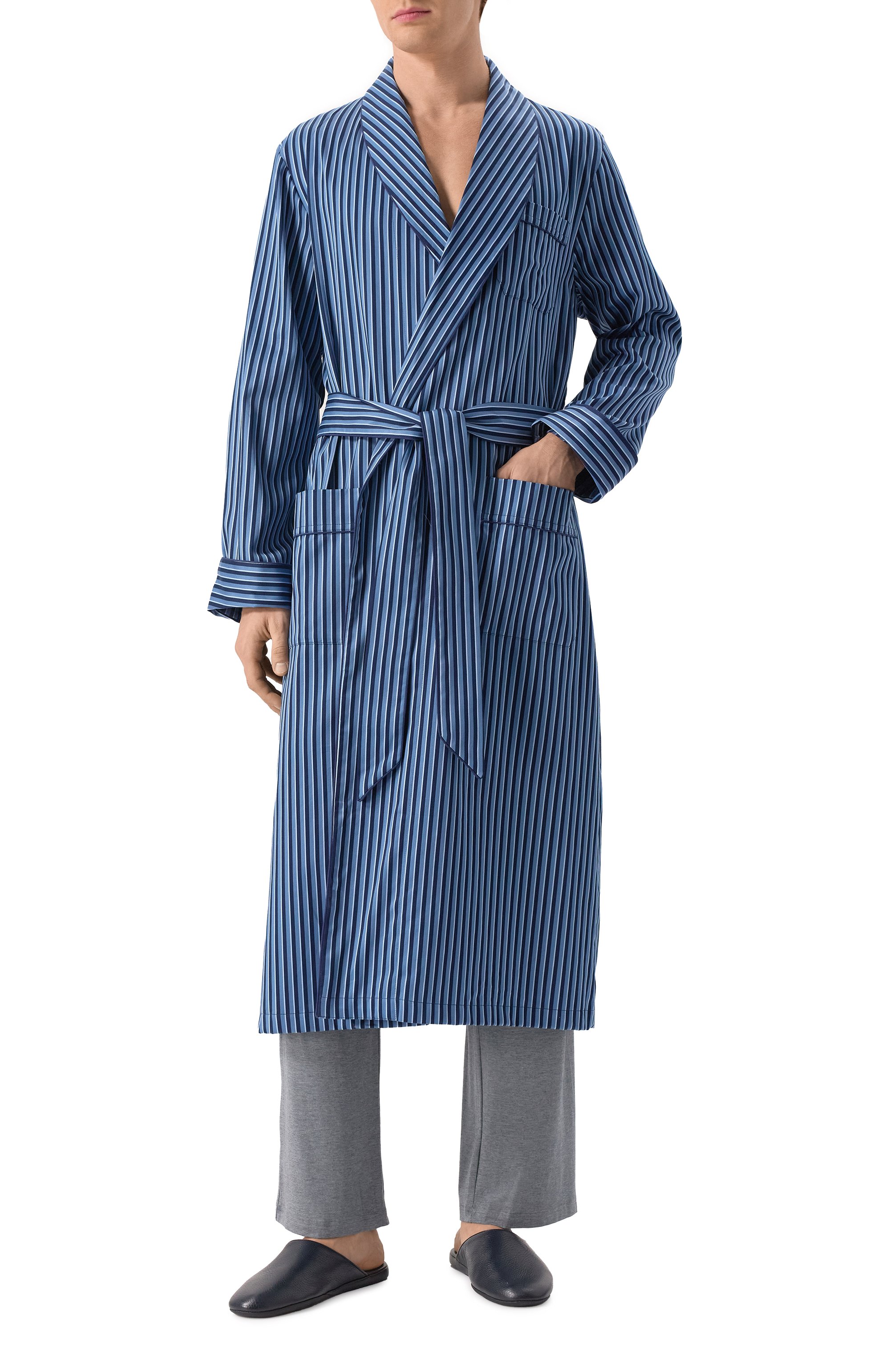 Хлопковый халат DEREK ROSE, арт. 5505/WELL058, фото 2