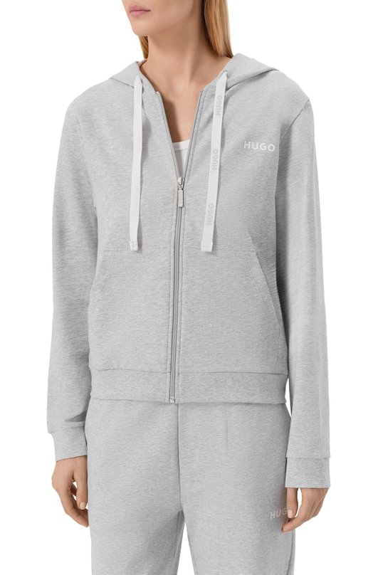 Хлопковая толстовка HUGO 50556350 Серый  50556350 Фото 3