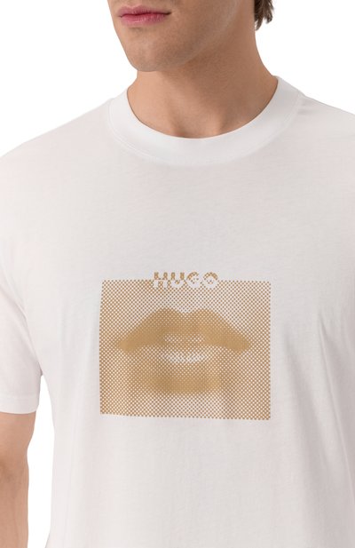 Хлопковая футболка HUGO, арт. 50544496, фото 5