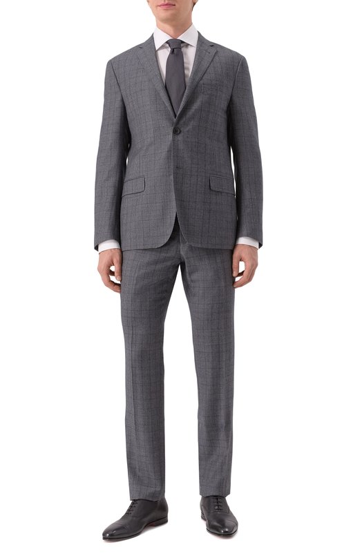 Шерстяной костюм Corneliani 946005-9417222_SET Серый 946005-9417222_SET