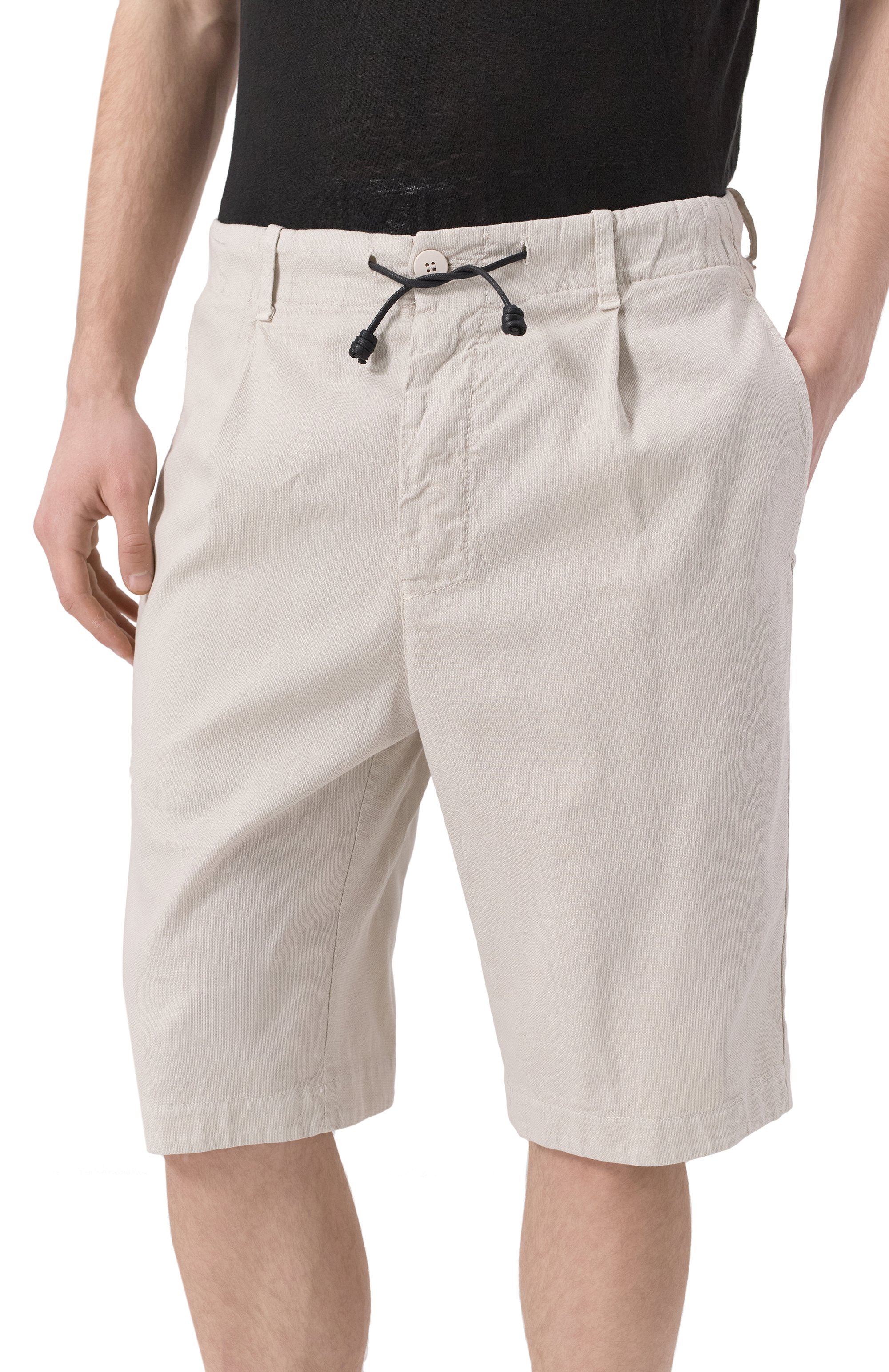 Шорты из хлопка и льна TRANSIT, арт. CFUTRZE142, фото 3