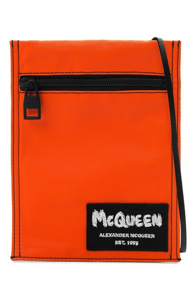 Текстильная сумка ALEXANDER MCQUEEN оранжевого цвета по цене 32750 руб., арт. 663099/1AAB1, фото 5 Текстильная сумка ALEXANDER MCQUEEN, арт. 663099/1AAB1, фото 5