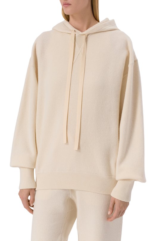Кашемировое худи Jil Sander J40GU0119/J13276 Кремовый  J40GU0119/J13276 Фото 3