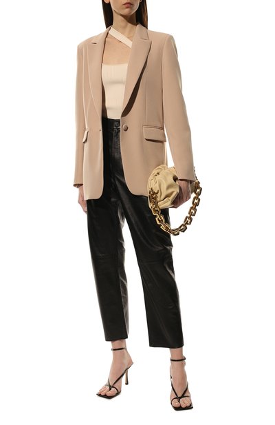 Жакет из вискозы SEVEN LAB бежевого цвета по цене 26670 руб., арт. J JENE CR beige, фото 3 Жакет из вискозы SEVEN LAB, арт. J JENE CR beige, фото 3