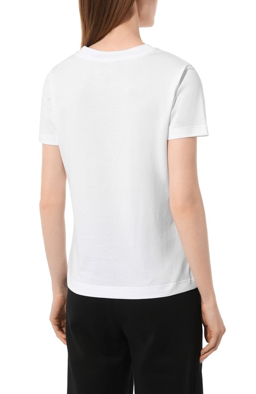 Хлопковая футболка Dolce & Gabbana F8T00T/GDCBQ Белый  F8T00T/GDCBQ Фото 4