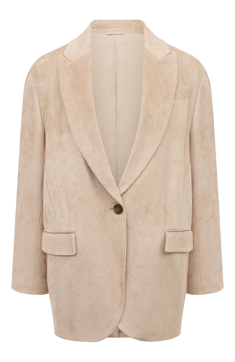 Вельветовый жакет BRUNELLO CUCINELLI бежевого цвета по цене 365000 руб., арт. MD5412482P, фото 1 Вельветовый жакет BRUNELLO CUCINELLI, арт. MD5412482P, фото 1