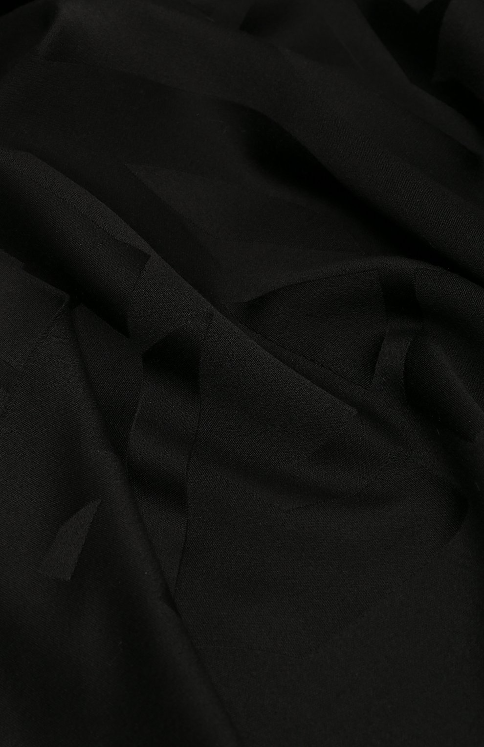 Шерстяной шарф SAINT LAURENT черного цвета по цене 84550 руб., арт. 719428/3Y2101000, фото 4 Шерстяной шарф SAINT LAURENT, арт. 719428/3Y2101000, фото 4