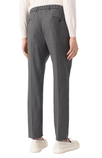 Шерстяные брюки EMPORIO ARMANI темно-серого цвета по цене 47100 руб., арт. EM000464/TE10998, фото 4 Шерстяные брюки EMPORIO ARMANI, арт. EM000464/TE10998, фото 4