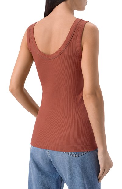 Хлопковая майка BRUNELLO CUCINELLI, арт. MG902FP100, фото 4