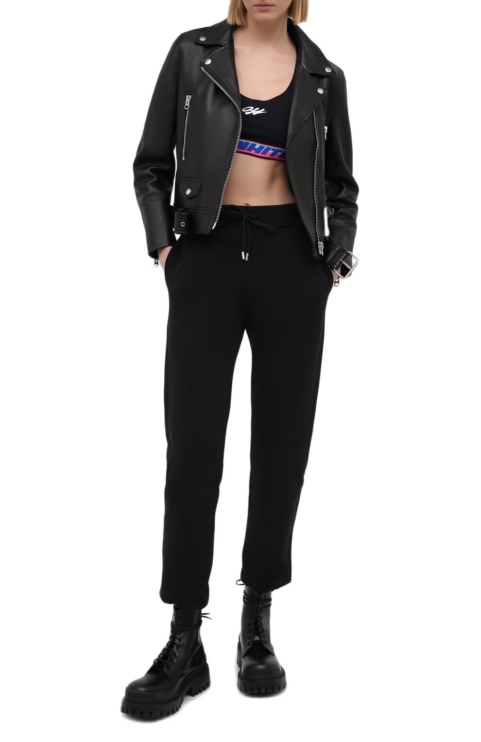 Топ OFF-WHITE черного цвета по цене 25550 руб., арт. 0WV0015R21JER001, фото 2 Топ OFF-WHITE, арт. 0WV0015R21JER001, фото 2