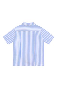 Детский хлопковая рубашка DOLCE & GABBANA голубого цвета, арт. L14S27/FR50R | Фото 2 (Нос: Не проставлено; Материал внешний: Хлопок; Кросс-КТ НВ: Рубашка; Ростовка одежда: 12 мес | 80 см, 18 мес | 86 см, 3 мес | 62 см, 6 мес | 68 см, 24 мес | 92 см, 9 мес | 74 см)