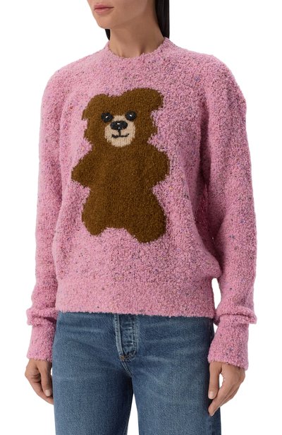 Шерстяной свитер MOSCHINO розового цвета по цене 67200 руб., арт. A0915/5504, фото 3 Шерстяной свитер MOSCHINO, арт. A0915/5504, фото 3