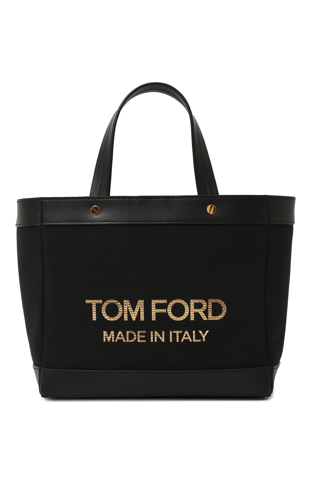 Сумка-шопер t-screw mini TOM FORD черного цвета по цене 108000 руб., арт. L1494T-ICN002, фото 1 Сумка-шопер t-screw mini TOM FORD, арт. L1494T-ICN002, фото 1