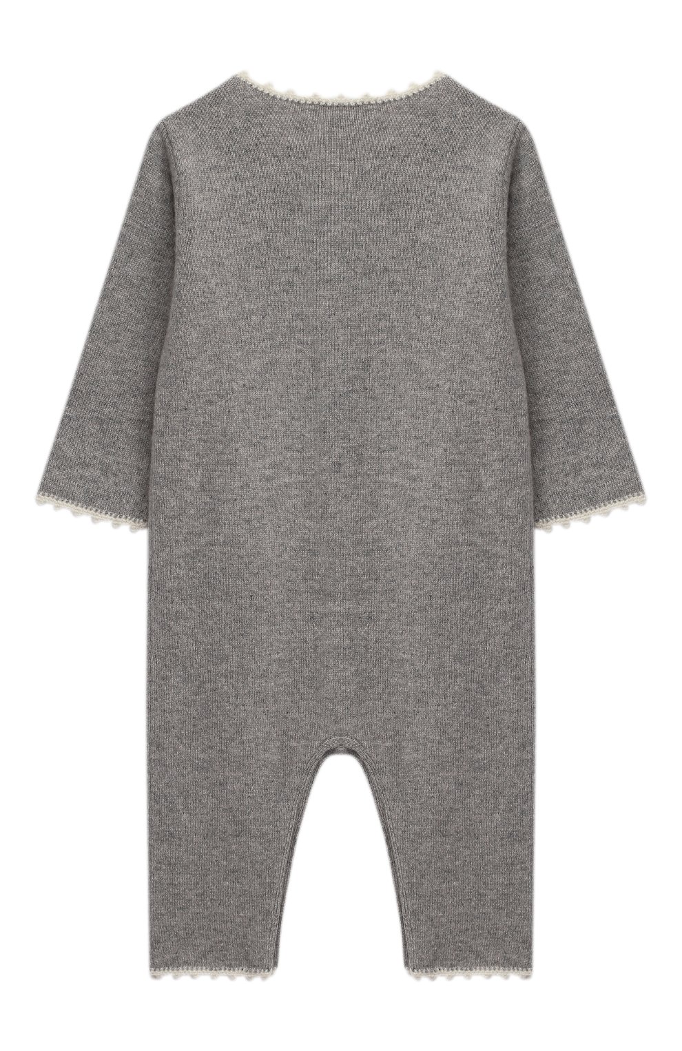 Кашемировый комбинезон OSCAR ET VALENTINE серого цвета по цене 22500 руб., арт. COM04CHERRY, фото 2 Кашемировый комбинезон OSCAR ET VALENTINE, арт. COM04CHERRY, фото 2