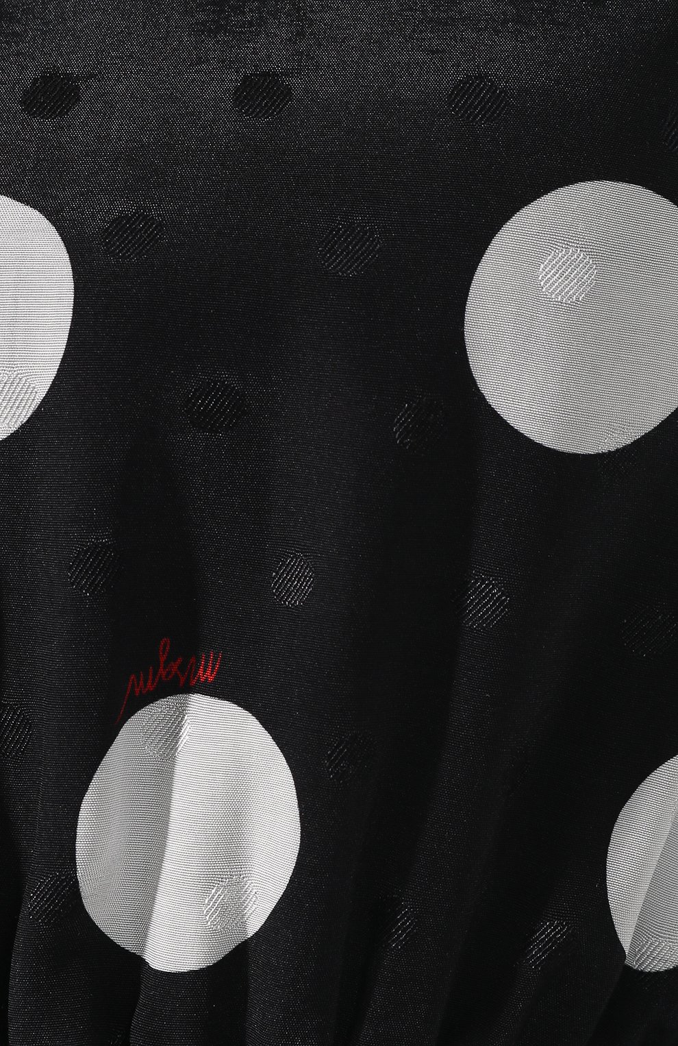 Платье из вискозы MSGM черно-белого цвета по цене 49050 руб., арт. 2641MDA15A 195165, фото 5 Платье из вискозы MSGM, арт. 2641MDA15A 195165, фото 5