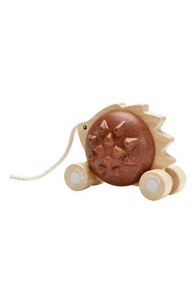 Игрушка-каталка еж PLAN TOYS коричневого цвета по цене 3240 руб., арт. 5274, фото 1 Игрушка-каталка еж PLAN TOYS, арт. 5274, фото 1