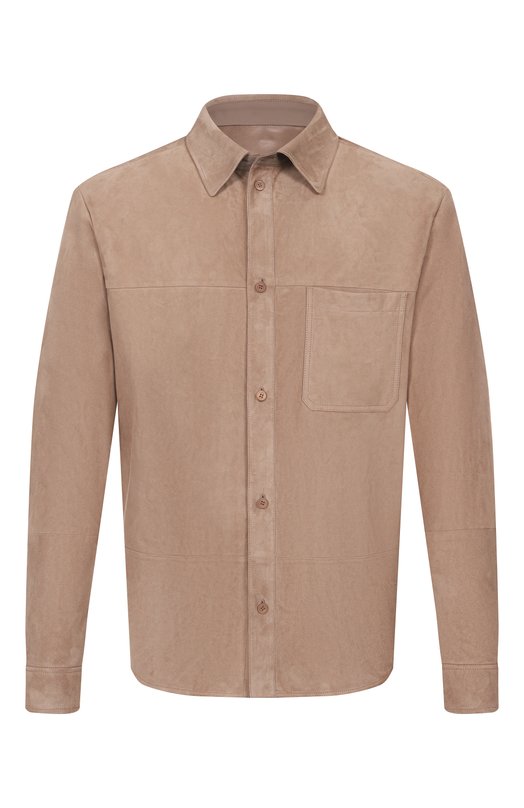 Замшевая куртка-рубашка Stefano Ricci M7J5100281/SUESN4 Бежевый M7J5100281/SUESN4