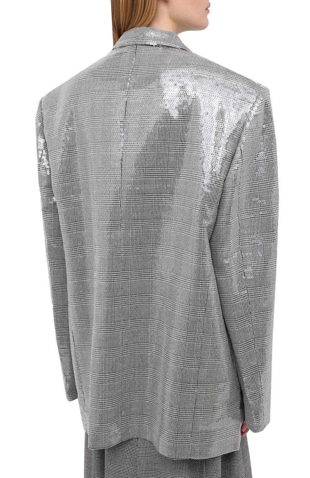 Жакет с пайетками VETEMENTS, арт. WAH21JA022 1502/TRANSPARENT, фото 5