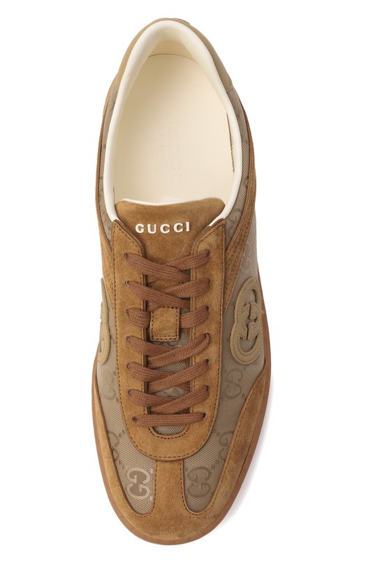 Комбинированные кеды G75 Gucci 813686/AAEX5 Коричневый  813686/AAEX5 Фото 6