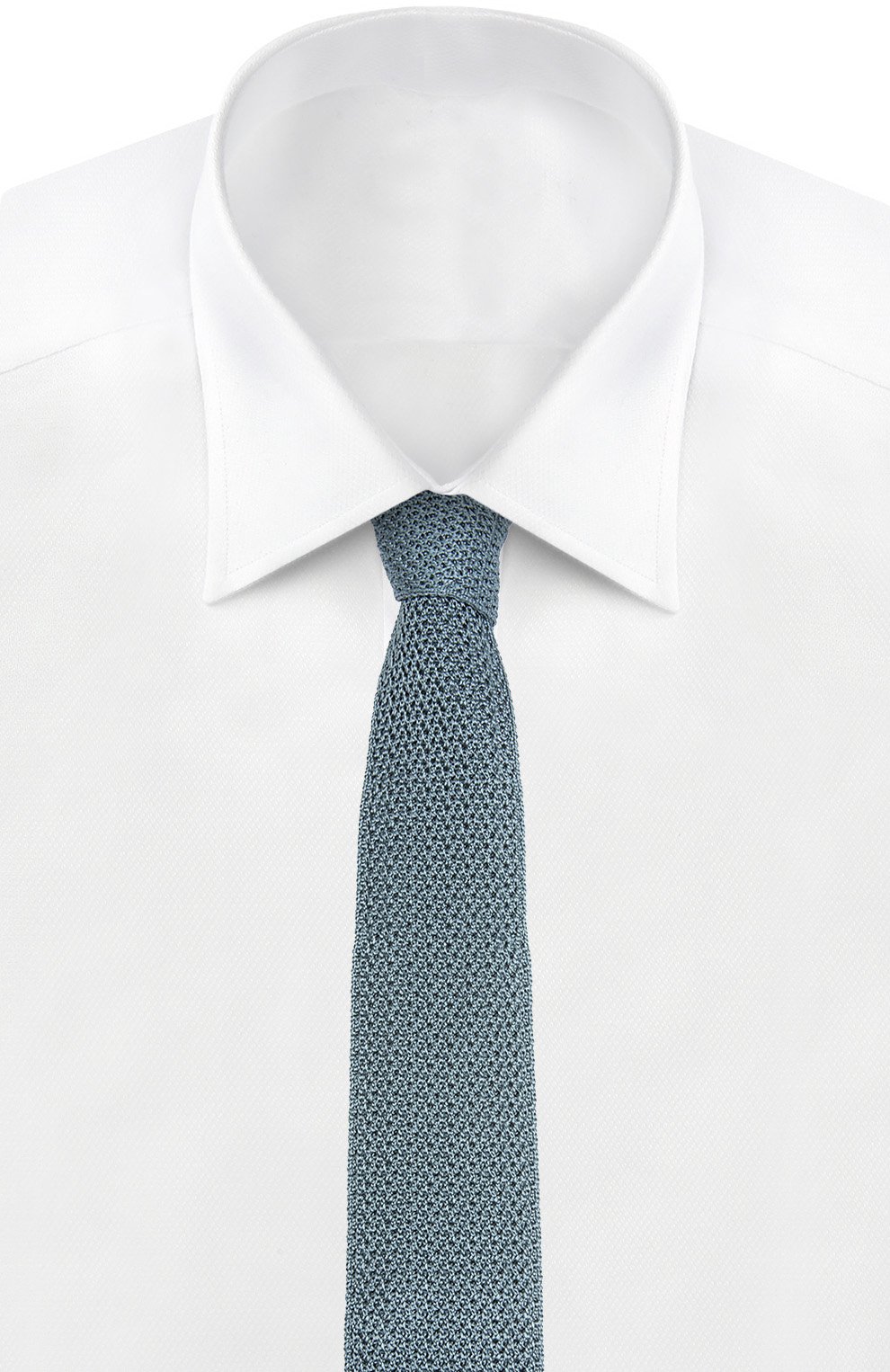 Вязаный галстук TOM FORD бирюзового цвета по цене 21500 руб., арт. 7TF561MB, фото 2 Вязаный галстук TOM FORD, арт. 7TF561MB, фото 2