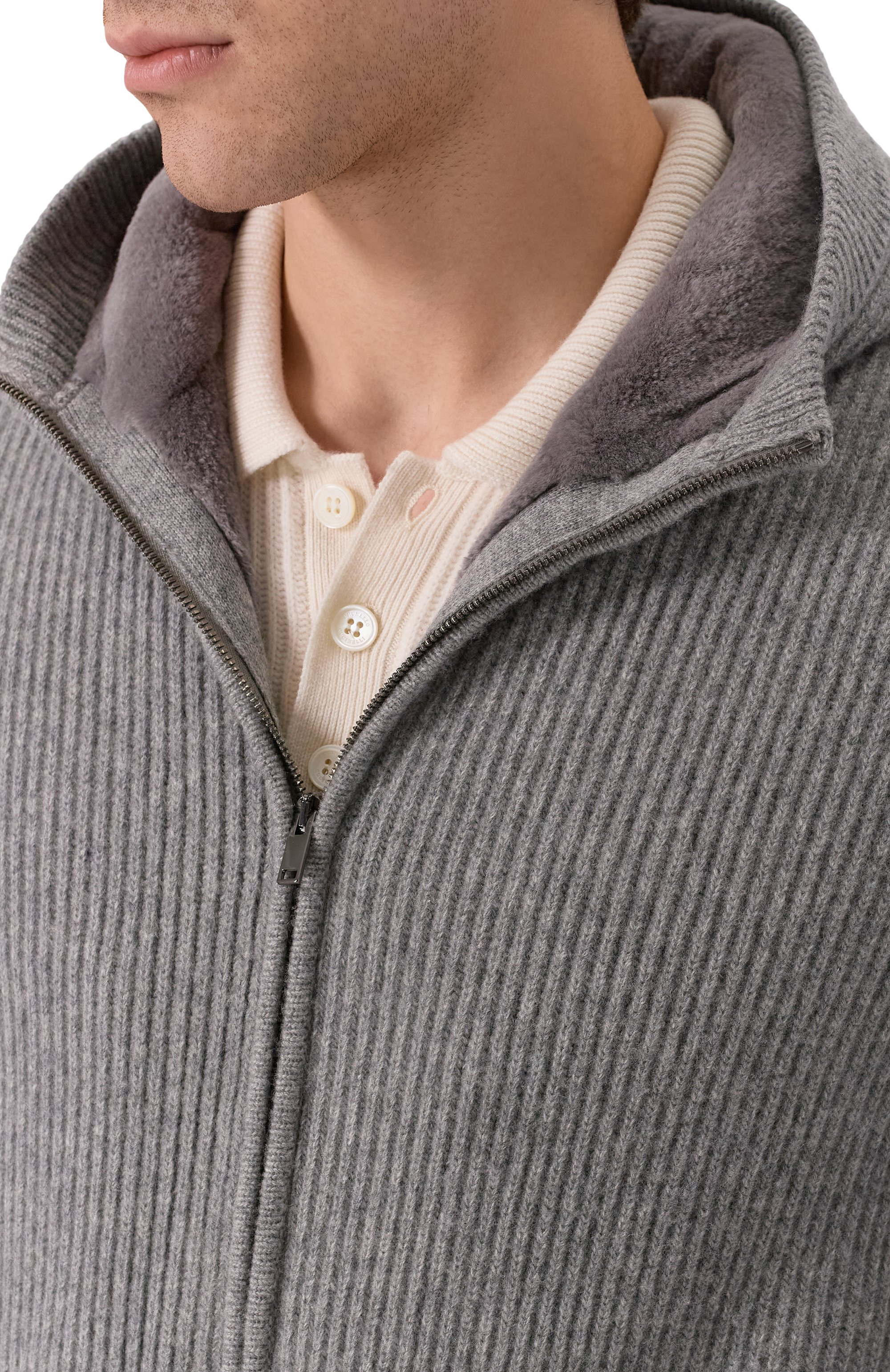 Кашемировый бомбер с подкладкой из норки MVST, арт. FTXTRECK-ES3625-2V/TR-ES3625, фото 5