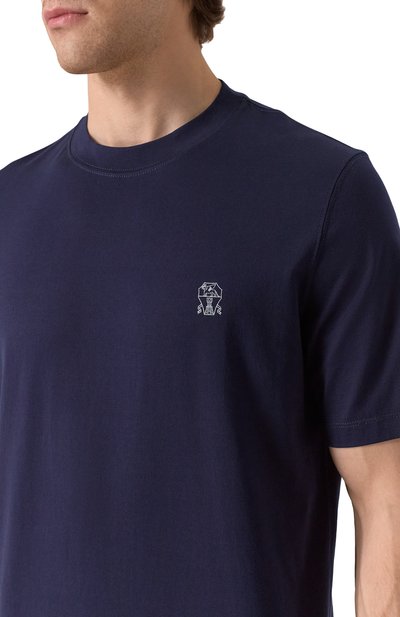 Хлопковая футболка BRUNELLO CUCINELLI, арт. M0B138440, фото 5