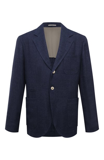 Мужской пиджак изо льна и шерсти BRUNELLO CUCINELLI, арт. MW4827BND