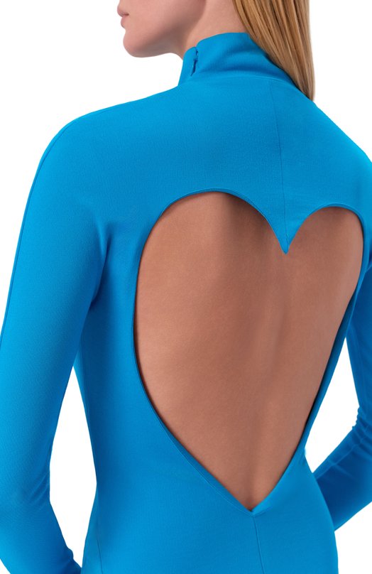 Платье из вискозы Alaia AA9R2789J070B Голубой  AA9R2789J070B Фото 5