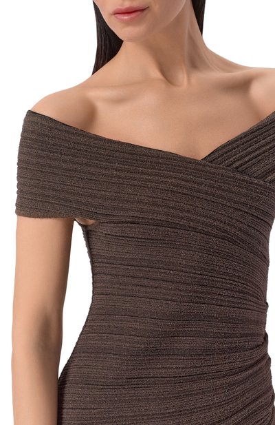 Платье из хлопка и вискозы BALMAIN, арт. GF0RPB15/KJ68, фото 4