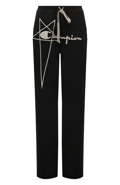 Хлопковые брюки rick owens x champion RICK OWENS, арт. CW02C9247/CHFE, фото 1