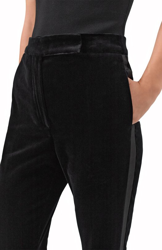 Бархатные брюки Max Mara Studio VETRIN0 Чёрный  VETRIN0 Фото 5