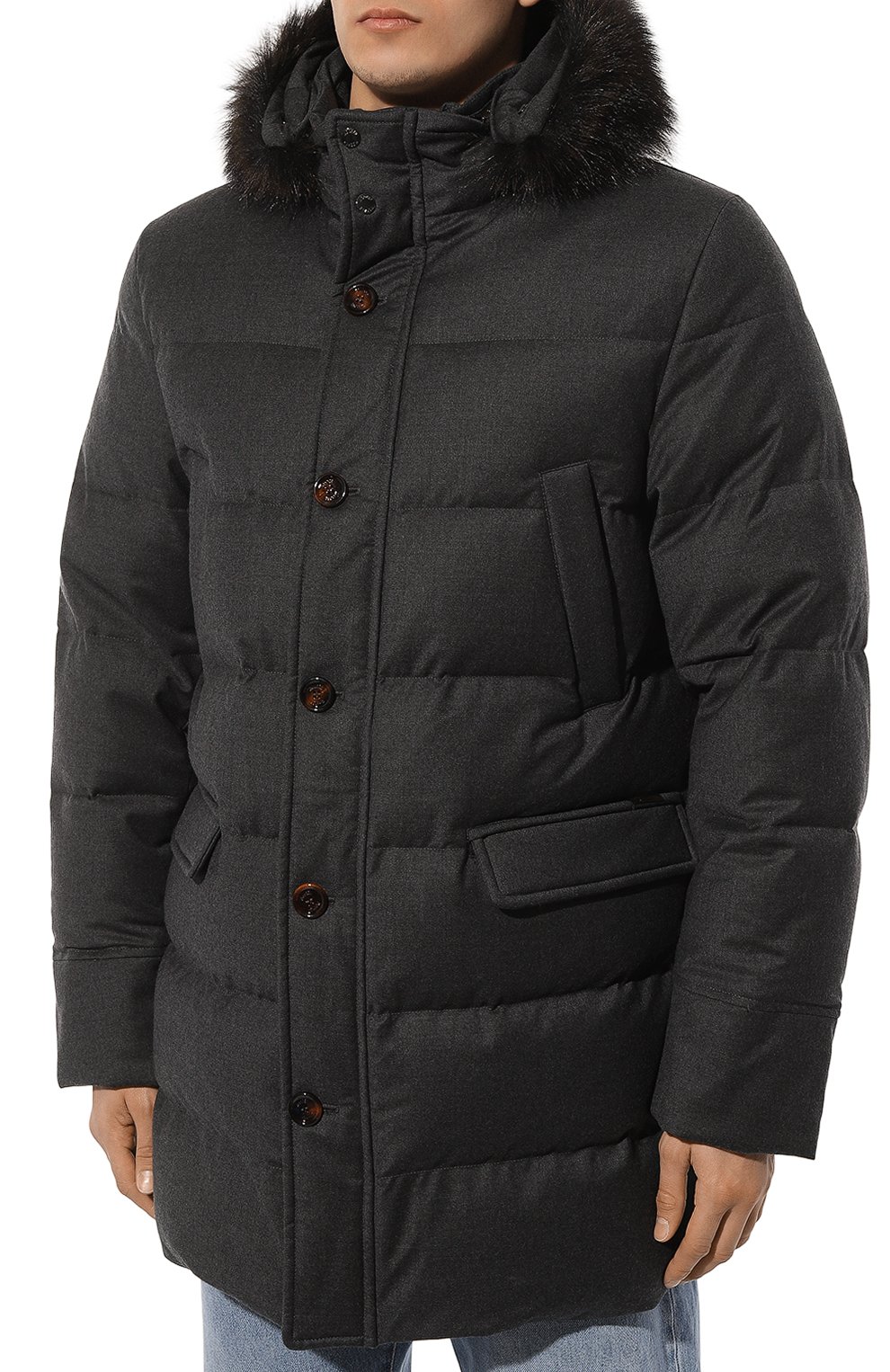 Пуховик barbieri-ll с отделкой из енота MOORER, арт. IREIBRA-LL_SET, фото 3