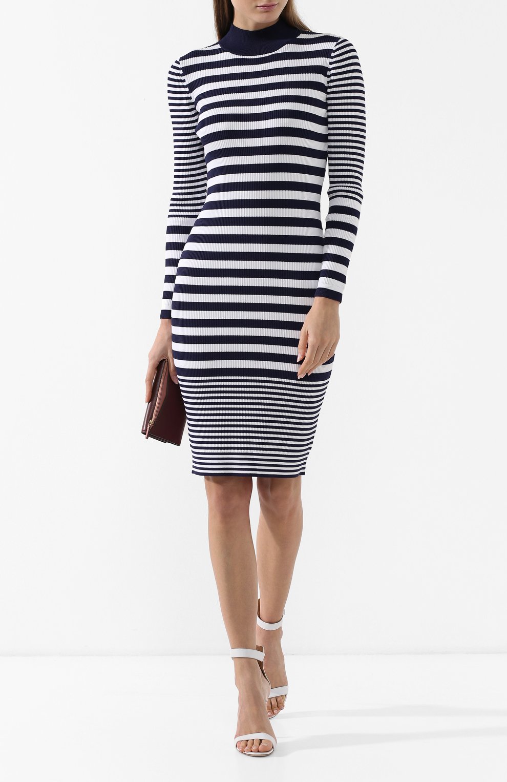 Платье-миди в полоску MICHAEL MICHAEL KORS, арт. MH88YFH5ZV, фото 2