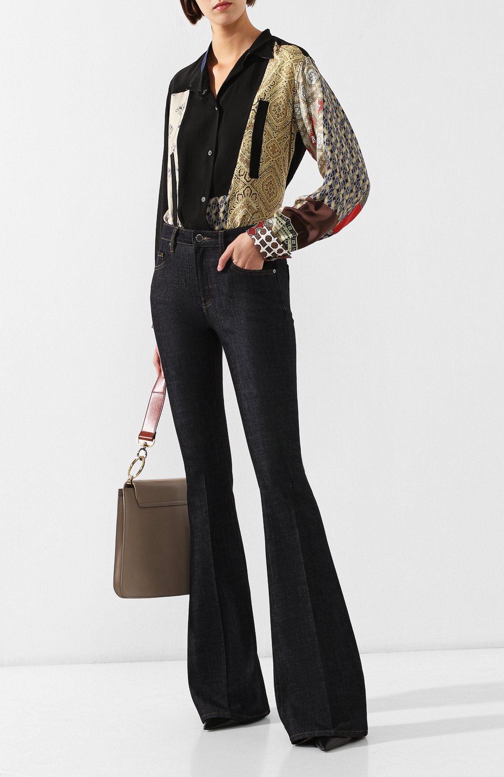 Расклешенные джинсы VICTORIA, VICTORIA BECKHAM, арт. VB108 444, фото 2