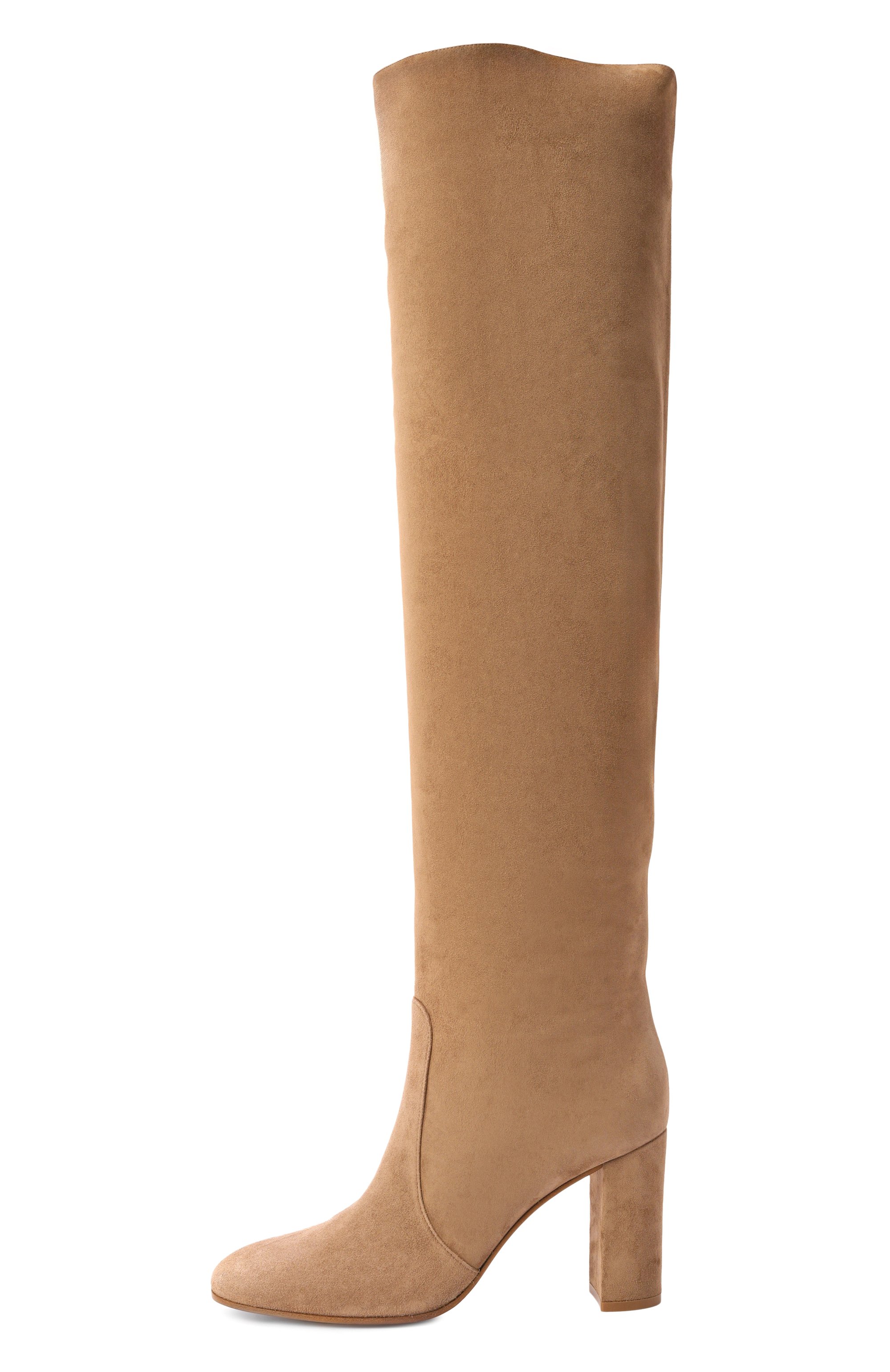 Замшевые ботфорты glen 45 GIANVITO ROSSI, арт. G80145.85RIC.C45CAML, фото 4