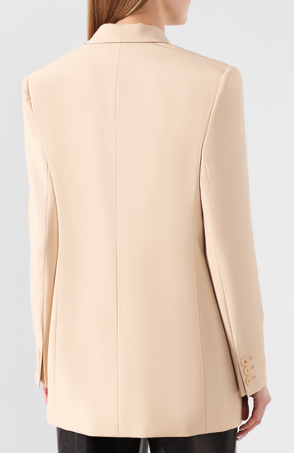 Шерстяной жакет STELLA MCCARTNEY кремового цвета по цене 129500 руб., арт. 600773/S0A41, фото 4 Шерстяной жакет STELLA MCCARTNEY, арт. 600773/S0A41, фото 4